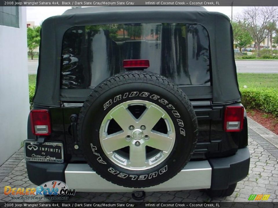 2008 Jeep Wrangler Sahara 4x4 Black / Dark Slate Gray/Medium Slate Gray Photo #6