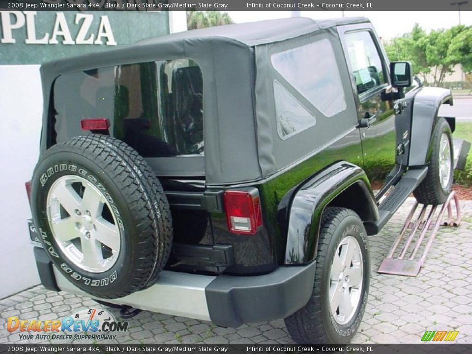 2008 Jeep Wrangler Sahara 4x4 Black / Dark Slate Gray/Medium Slate Gray Photo #7