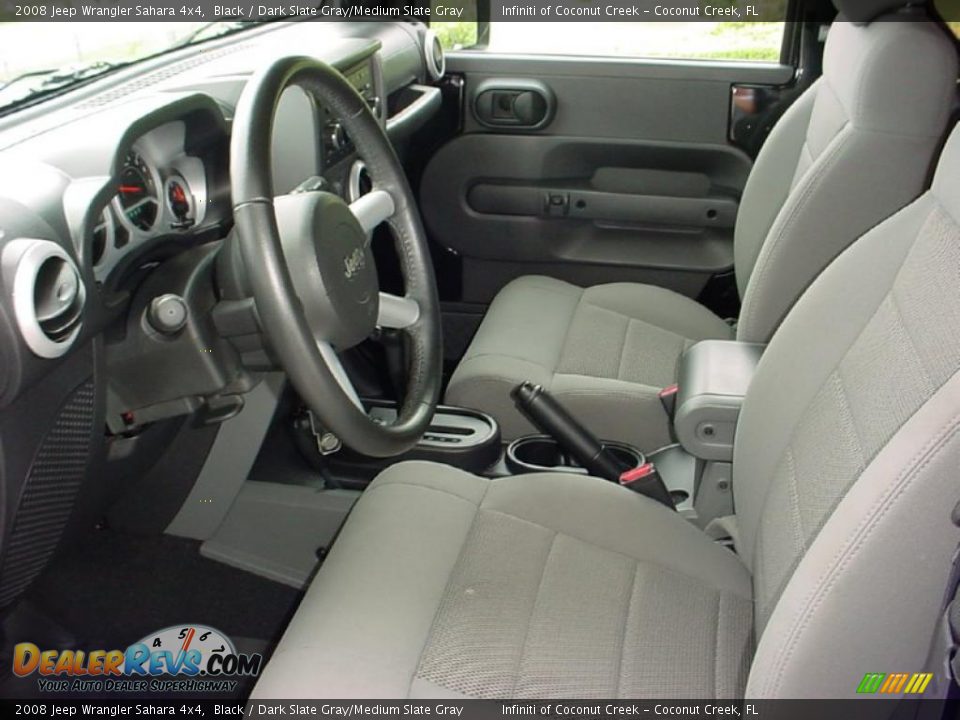 2008 Jeep Wrangler Sahara 4x4 Black / Dark Slate Gray/Medium Slate Gray Photo #10
