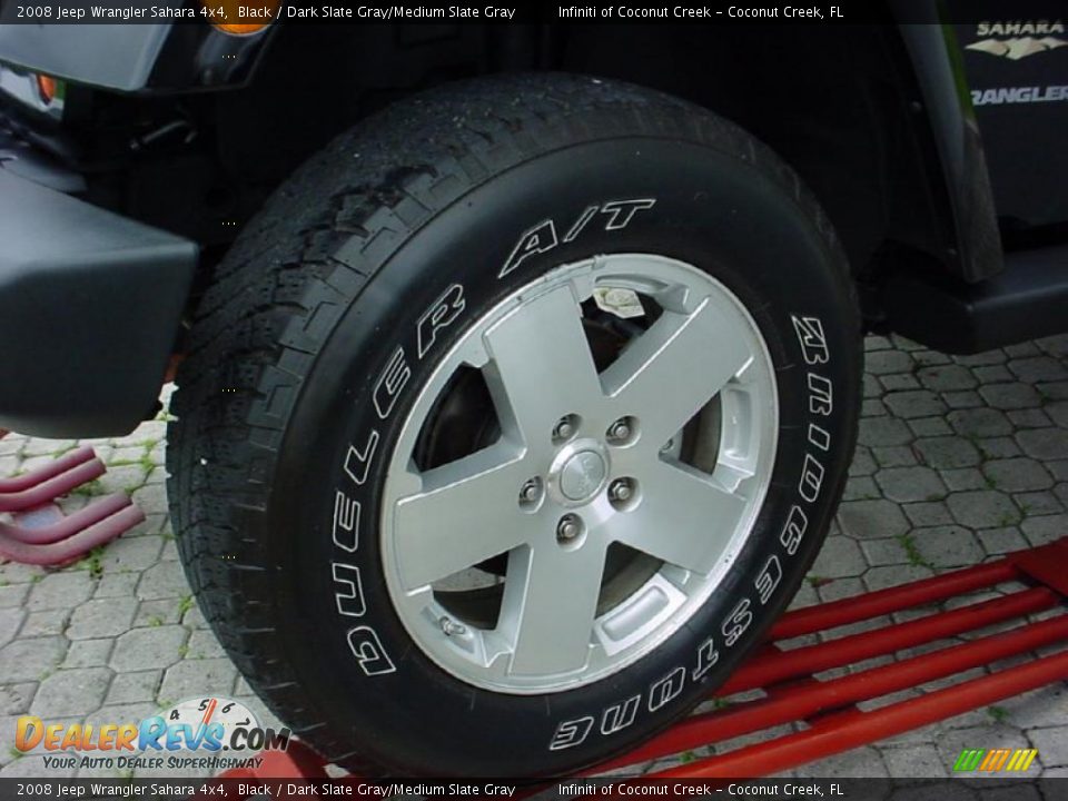 2008 Jeep Wrangler Sahara 4x4 Black / Dark Slate Gray/Medium Slate Gray Photo #20