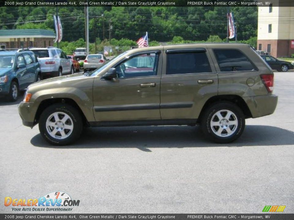 2008 Jeep Grand Cherokee Laredo 4x4 Olive Green Metallic / Dark Slate Gray/Light Graystone Photo #3