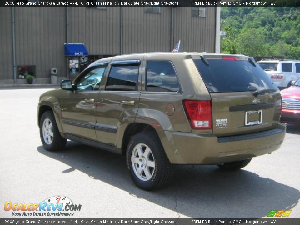 2008 Jeep Grand Cherokee Laredo 4x4 Olive Green Metallic / Dark Slate Gray/Light Graystone Photo #4