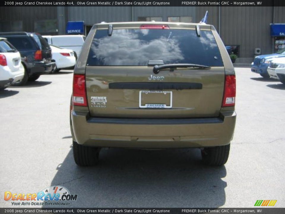 2008 Jeep Grand Cherokee Laredo 4x4 Olive Green Metallic / Dark Slate Gray/Light Graystone Photo #5