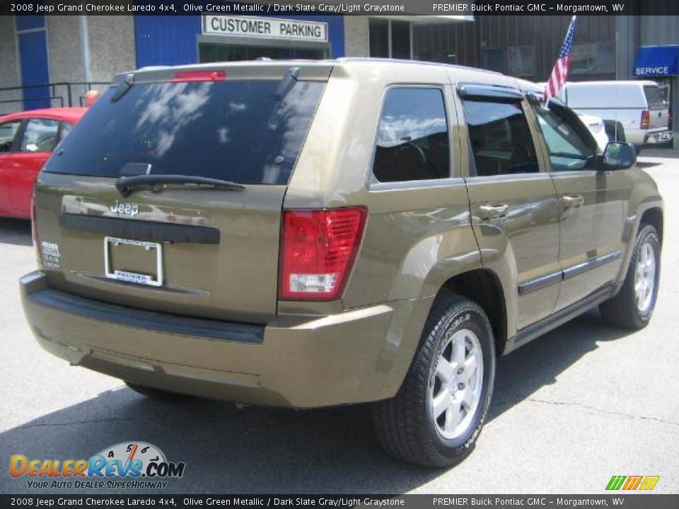 2008 Jeep Grand Cherokee Laredo 4x4 Olive Green Metallic / Dark Slate Gray/Light Graystone Photo #6