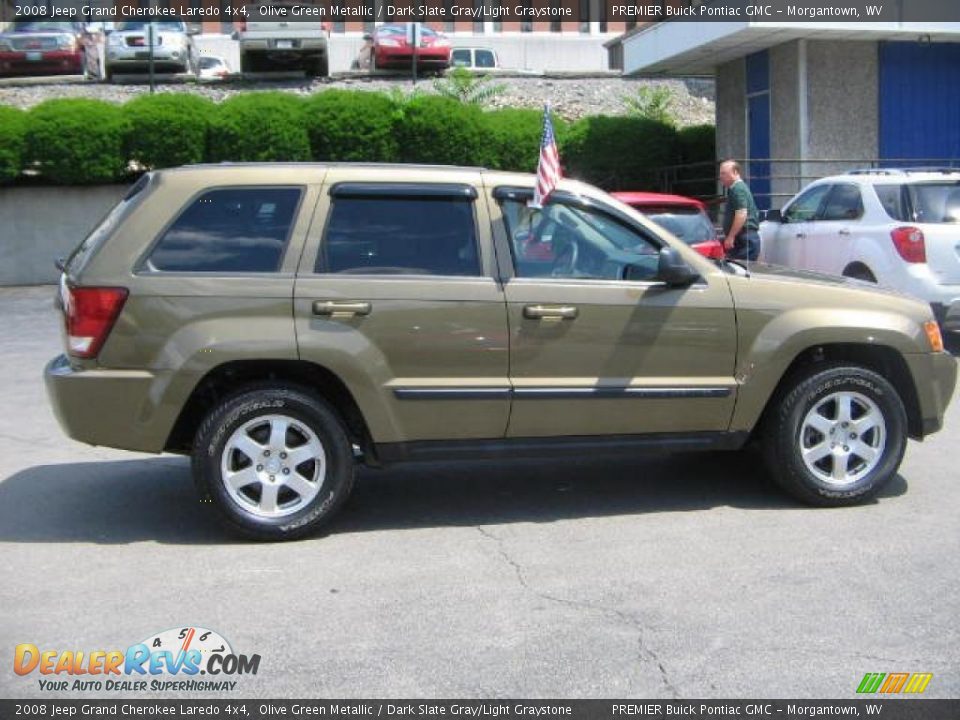 2008 Jeep Grand Cherokee Laredo 4x4 Olive Green Metallic / Dark Slate Gray/Light Graystone Photo #7