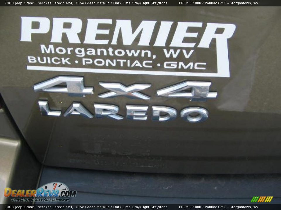 2008 Jeep Grand Cherokee Laredo 4x4 Olive Green Metallic / Dark Slate Gray/Light Graystone Photo #11