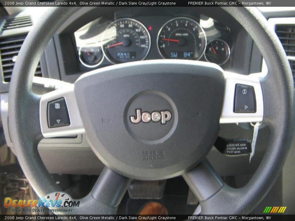 2008 Jeep Grand Cherokee Laredo 4x4 Olive Green Metallic / Dark Slate Gray/Light Graystone Photo #20