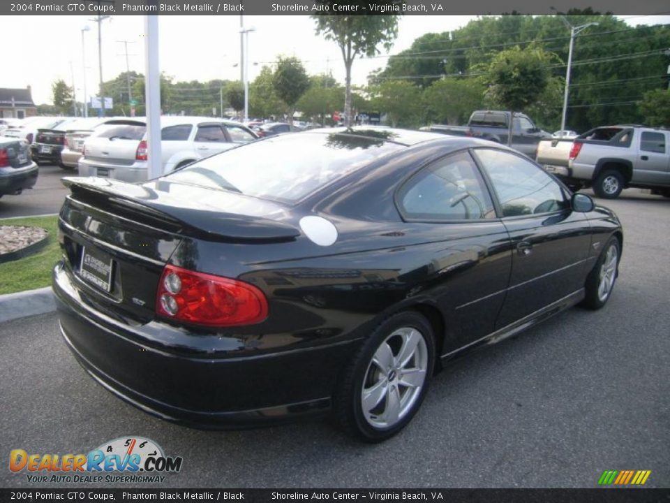 2004 Pontiac GTO Coupe Phantom Black Metallic / Black Photo #6