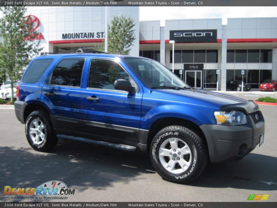 2006 Ford Escape XLT V6 Sonic Blue Metallic / Medium/Dark Flint Photo #1