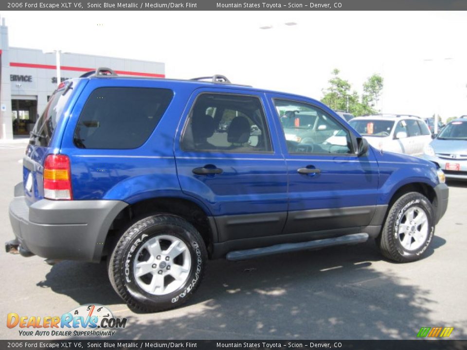 2006 Ford Escape XLT V6 Sonic Blue Metallic / Medium/Dark Flint Photo #2