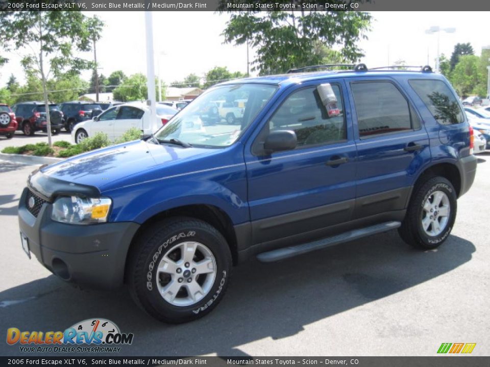 2006 Ford Escape XLT V6 Sonic Blue Metallic / Medium/Dark Flint Photo #5