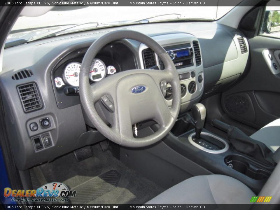 2006 Ford Escape XLT V6 Sonic Blue Metallic / Medium/Dark Flint Photo #14