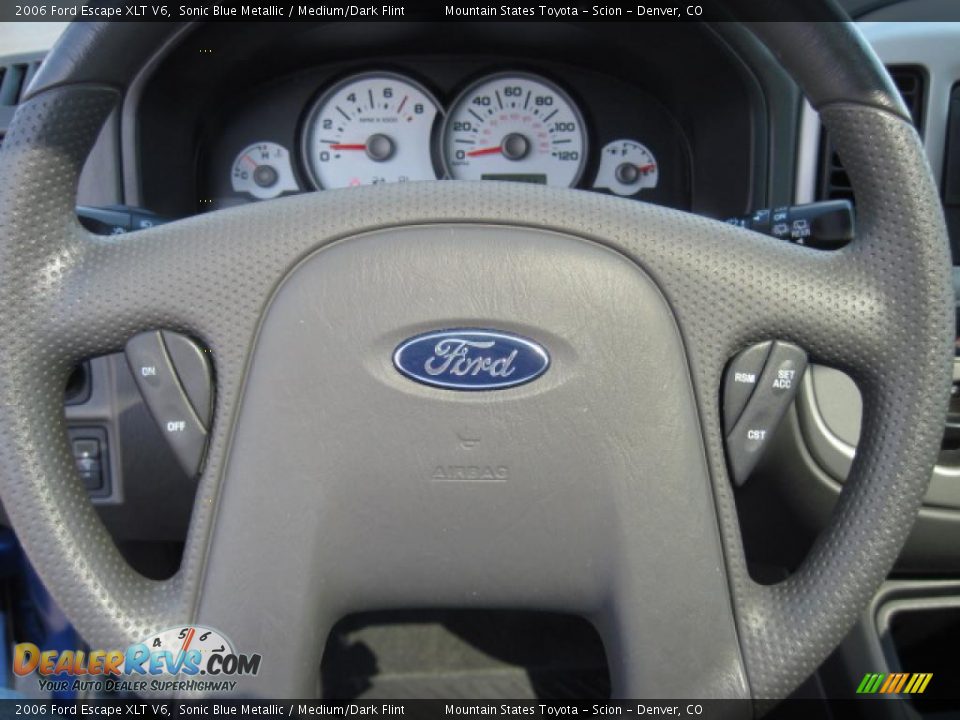 2006 Ford Escape XLT V6 Sonic Blue Metallic / Medium/Dark Flint Photo #15