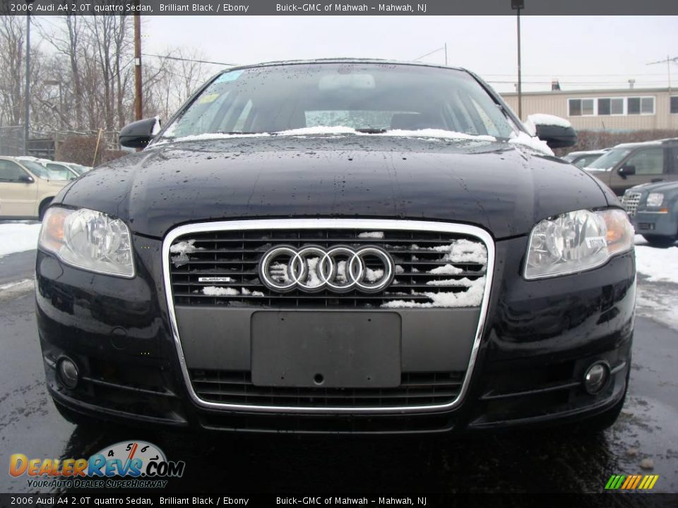 2006 Audi A4 2.0T quattro Sedan Brilliant Black / Ebony Photo #2