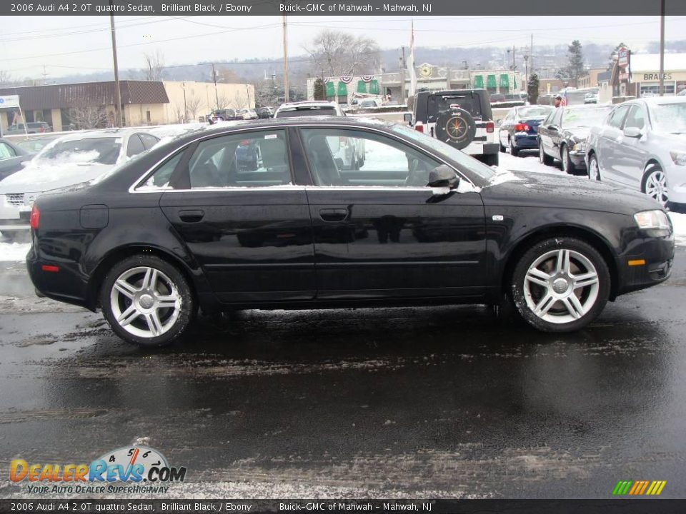 2006 Audi A4 2.0T quattro Sedan Brilliant Black / Ebony Photo #4