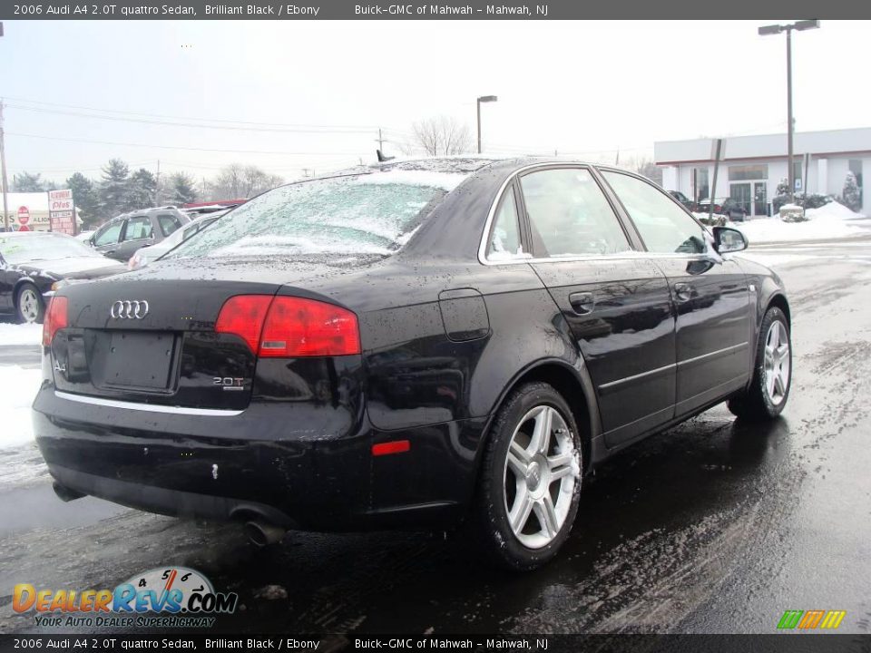 2006 Audi A4 2.0T quattro Sedan Brilliant Black / Ebony Photo #5