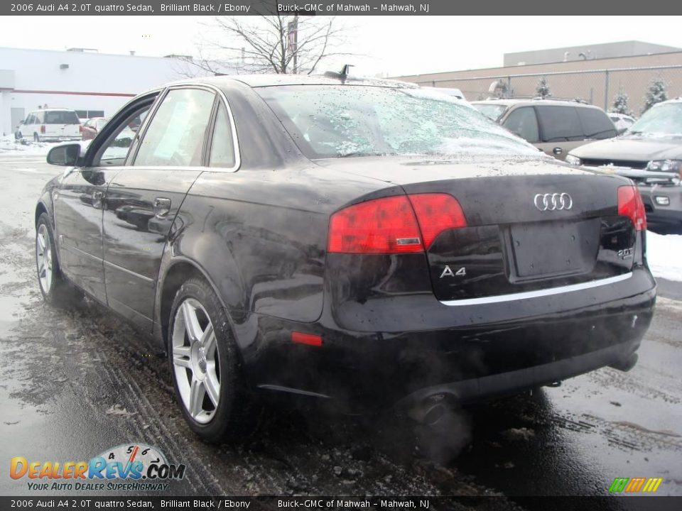 2006 Audi A4 2.0T quattro Sedan Brilliant Black / Ebony Photo #7