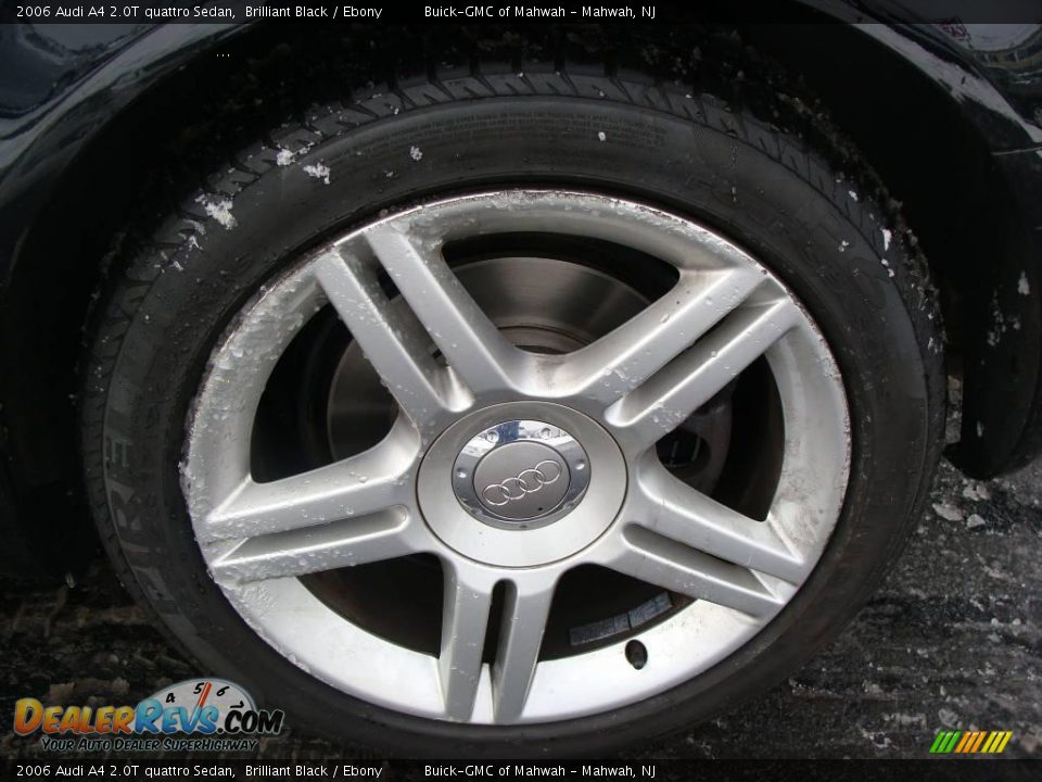2006 Audi A4 2.0T quattro Sedan Brilliant Black / Ebony Photo #9