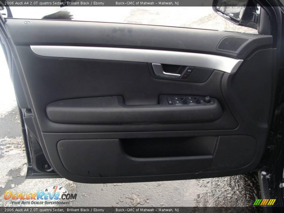 2006 Audi A4 2.0T quattro Sedan Brilliant Black / Ebony Photo #11