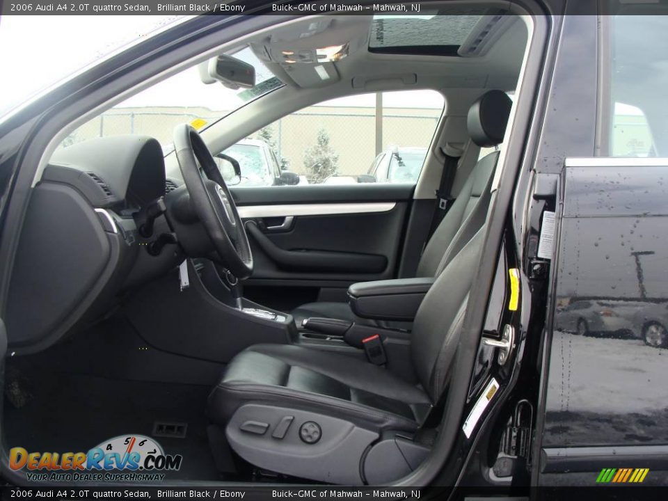 2006 Audi A4 2.0T quattro Sedan Brilliant Black / Ebony Photo #12