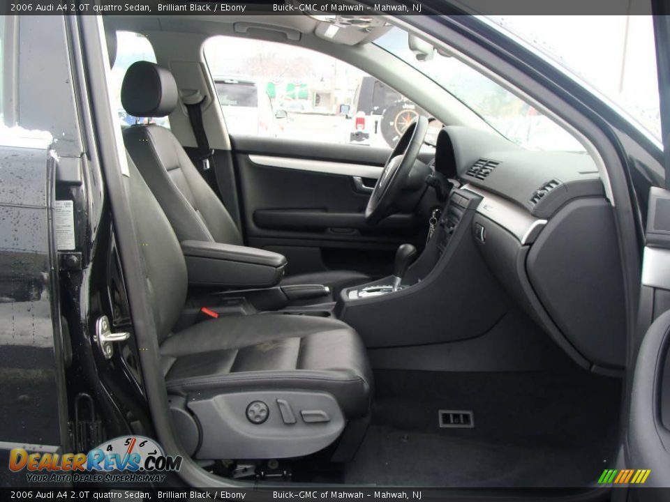 2006 Audi A4 2.0T quattro Sedan Brilliant Black / Ebony Photo #14