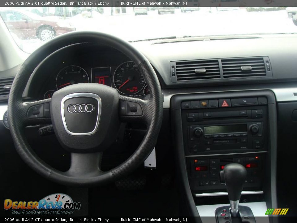2006 Audi A4 2.0T quattro Sedan Brilliant Black / Ebony Photo #17