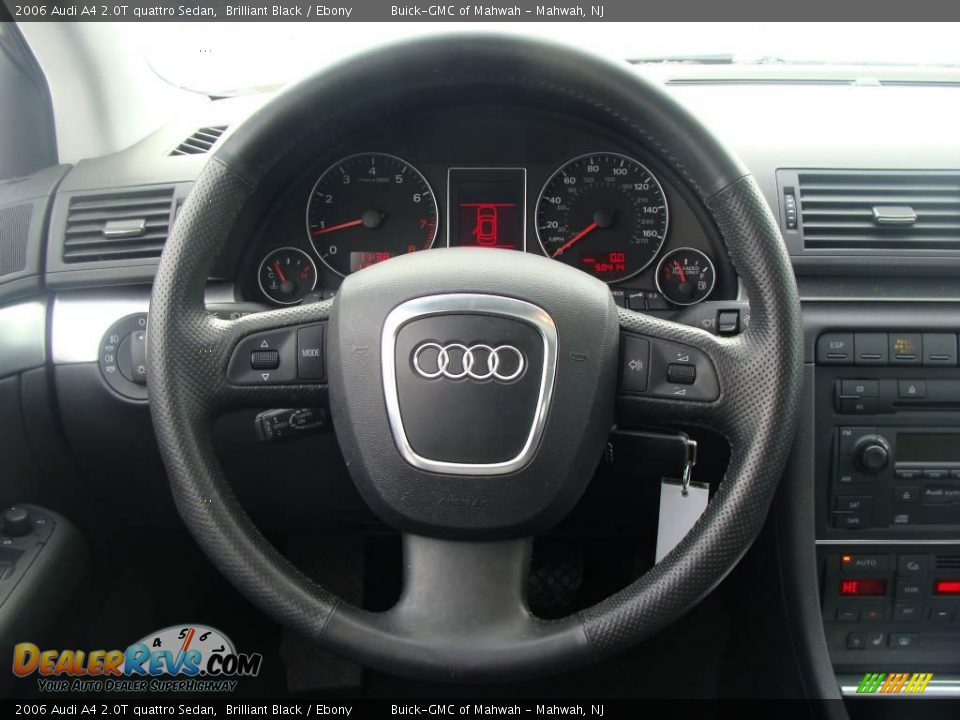 2006 Audi A4 2.0T quattro Sedan Brilliant Black / Ebony Photo #18