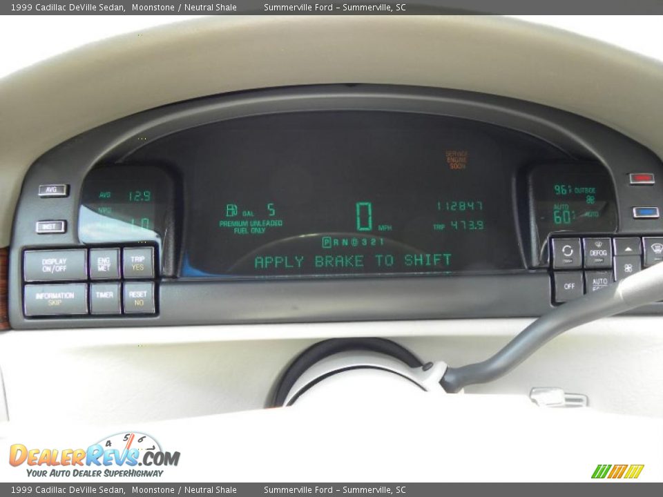 1999 Cadillac DeVille Sedan Moonstone / Neutral Shale Photo #20