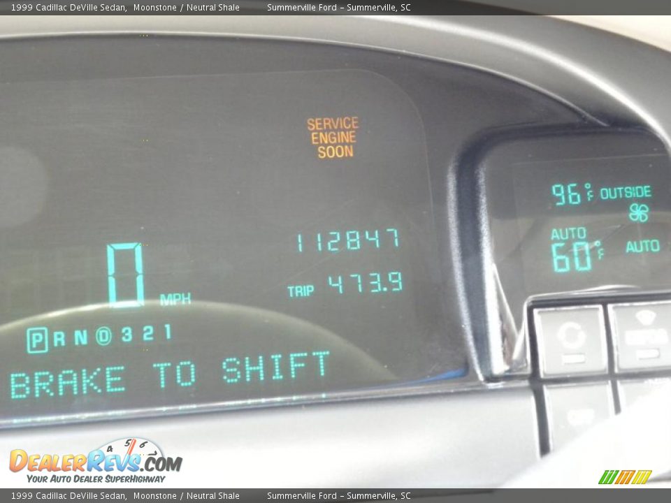 1999 Cadillac DeVille Sedan Moonstone / Neutral Shale Photo #21