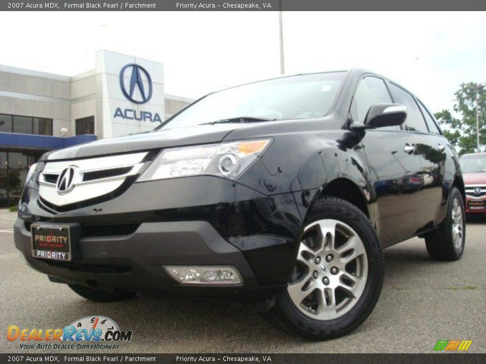 2007 Acura MDX Formal Black Pearl / Parchment Photo #1