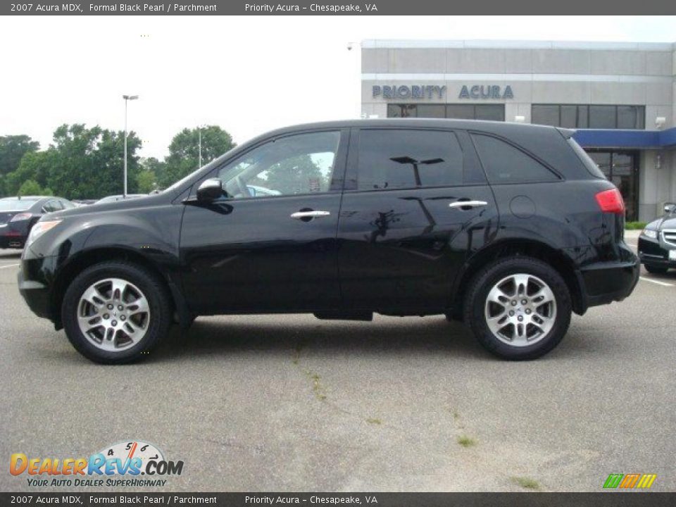 2007 Acura MDX Formal Black Pearl / Parchment Photo #3