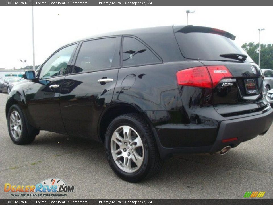 2007 Acura MDX Formal Black Pearl / Parchment Photo #4