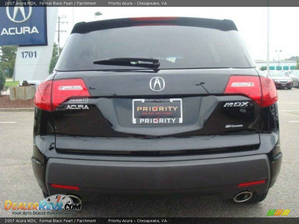 2007 Acura MDX Formal Black Pearl / Parchment Photo #5