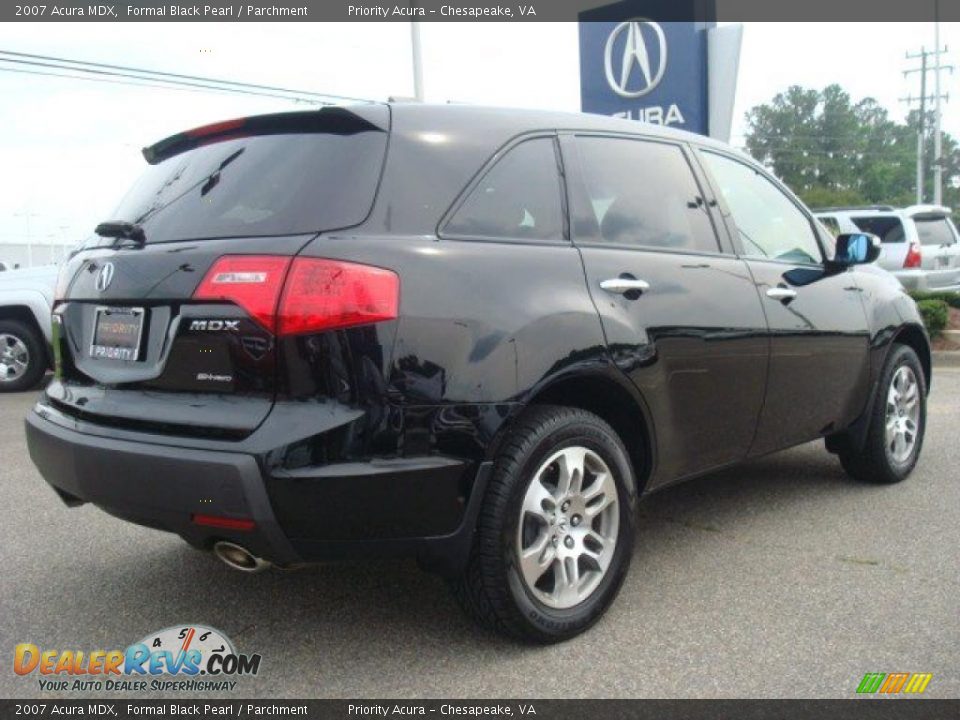 2007 Acura MDX Formal Black Pearl / Parchment Photo #6