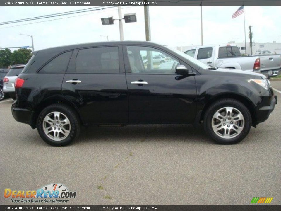 2007 Acura MDX Formal Black Pearl / Parchment Photo #7