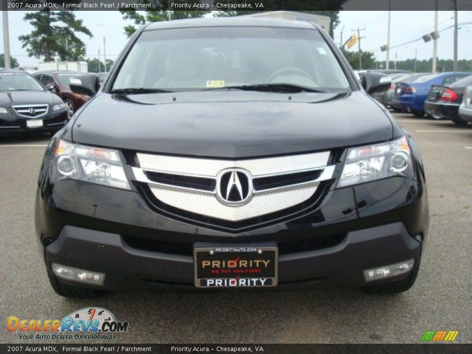 2007 Acura MDX Formal Black Pearl / Parchment Photo #9