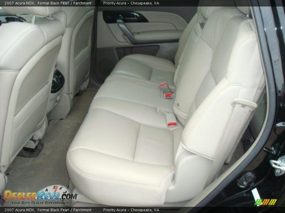 2007 Acura MDX Formal Black Pearl / Parchment Photo #11