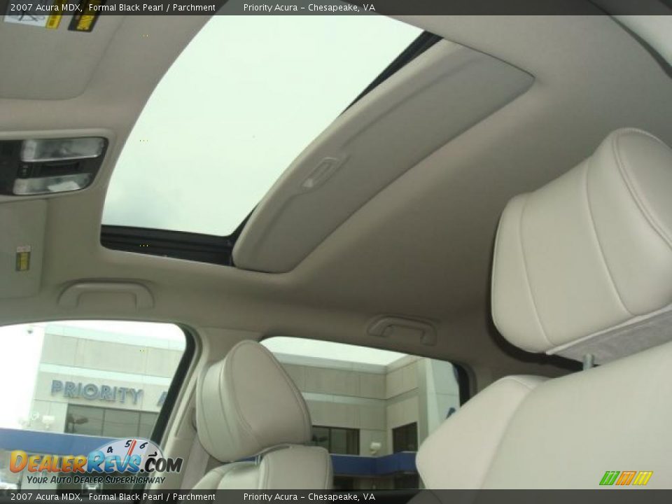 2007 Acura MDX Formal Black Pearl / Parchment Photo #15