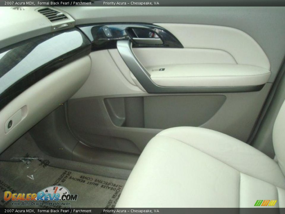 2007 Acura MDX Formal Black Pearl / Parchment Photo #20