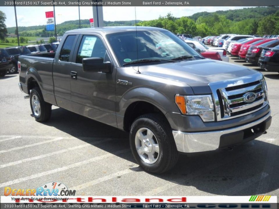 2010 Ford F150 XLT SuperCab 4x4 Sterling Grey Metallic / Medium Stone Photo #4