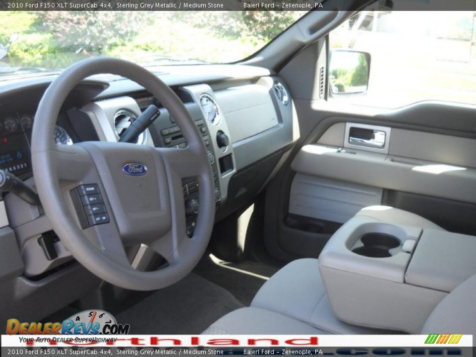 2010 Ford F150 XLT SuperCab 4x4 Sterling Grey Metallic / Medium Stone Photo #10