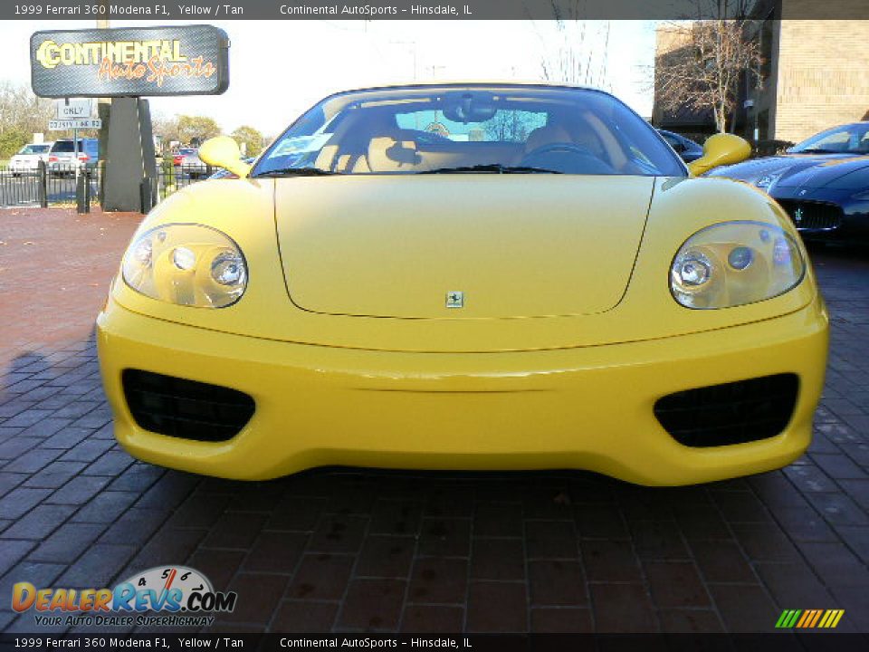 1999 Ferrari 360 Modena F1 Yellow / Tan Photo #7