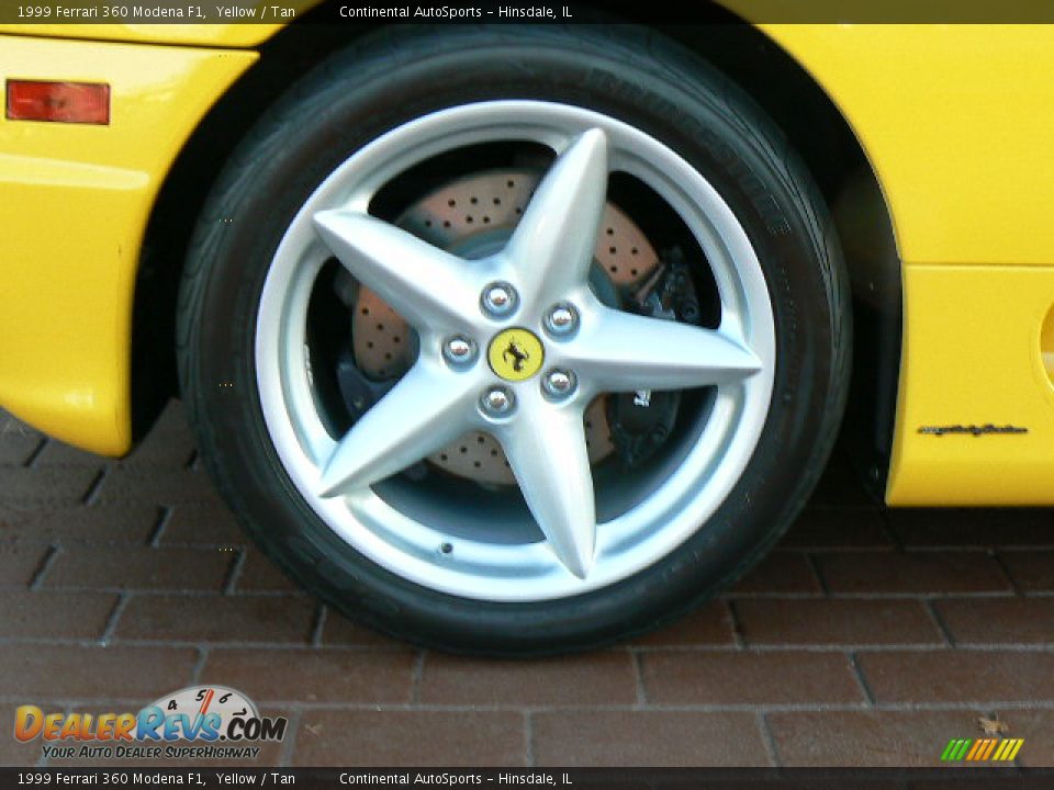 1999 Ferrari 360 Modena F1 Yellow / Tan Photo #15