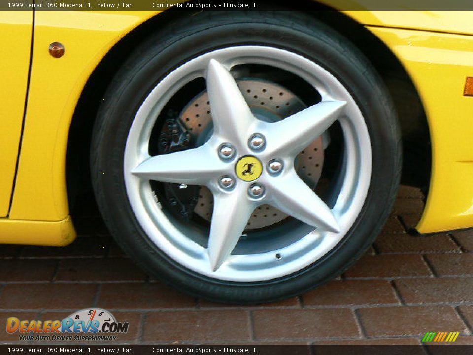 1999 Ferrari 360 Modena F1 Yellow / Tan Photo #16