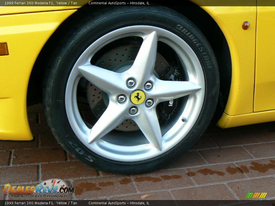 1999 Ferrari 360 Modena F1 Yellow / Tan Photo #17