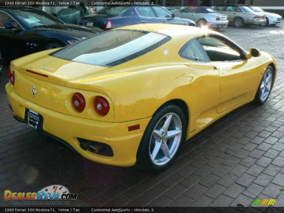 1999 Ferrari 360 Modena F1 Yellow / Tan Photo #18