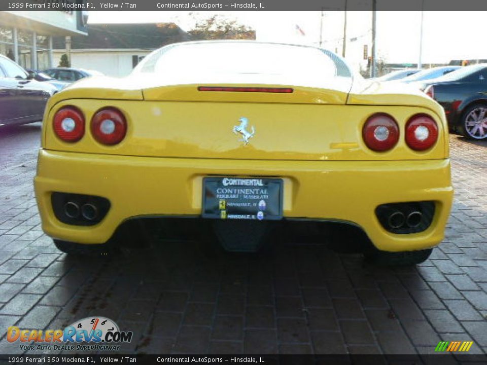 1999 Ferrari 360 Modena F1 Yellow / Tan Photo #19