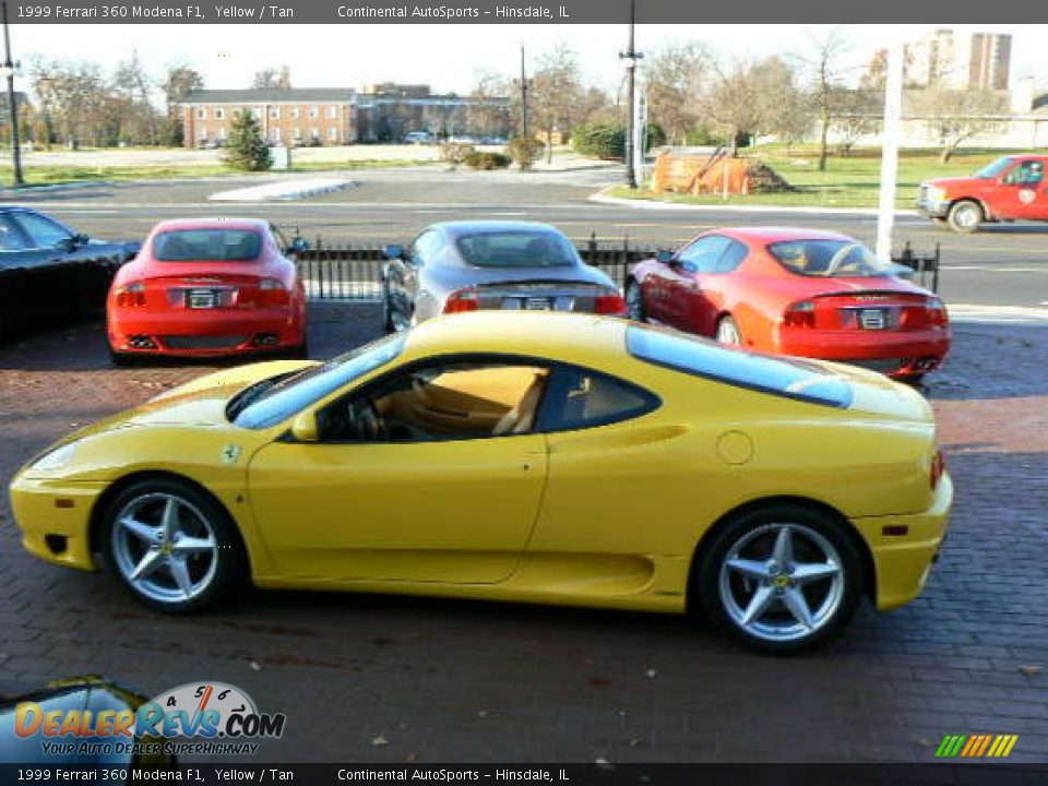 1999 Ferrari 360 Modena F1 Yellow / Tan Photo #21