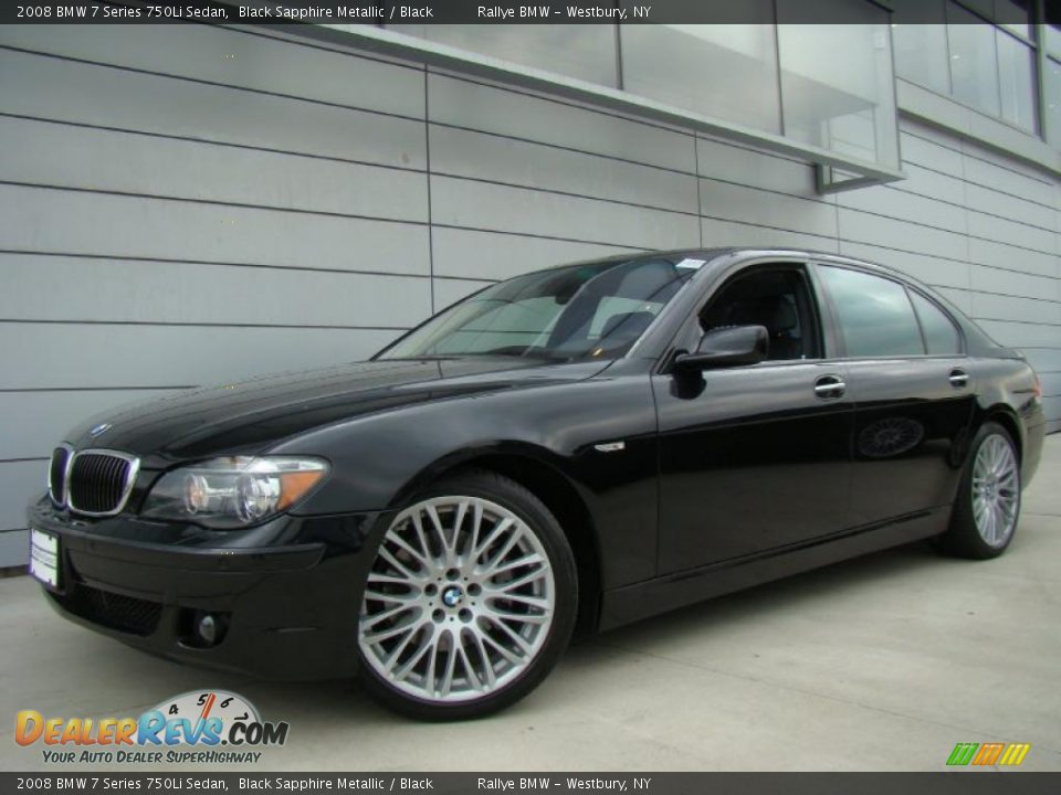 2008 BMW 7 Series 750Li Sedan Black Sapphire Metallic / Black Photo #1
