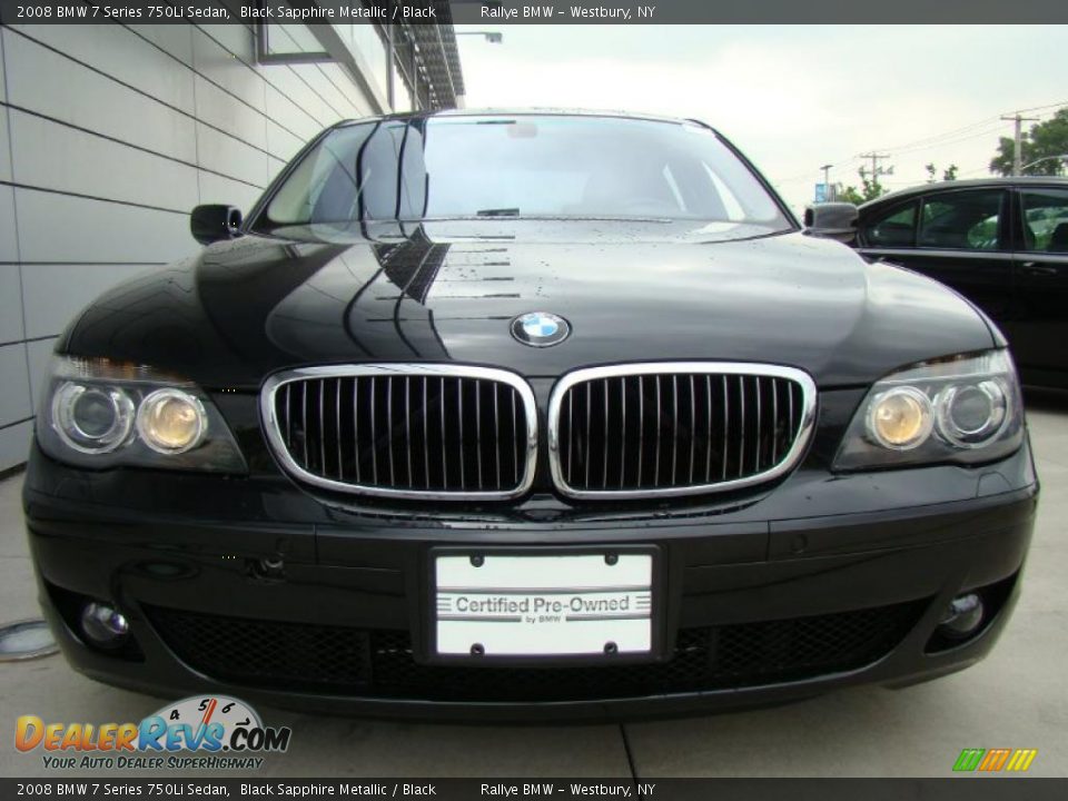 2008 BMW 7 Series 750Li Sedan Black Sapphire Metallic / Black Photo #2